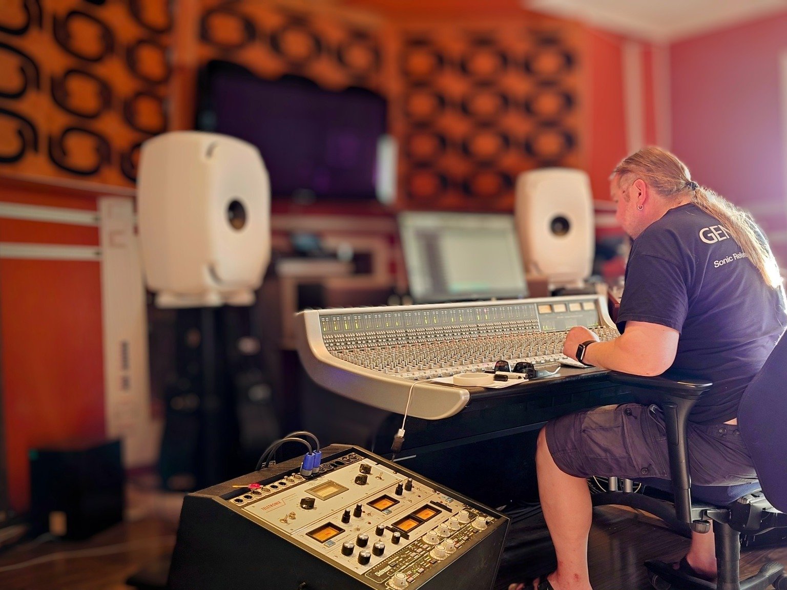 Fantom Studio control room during a production session